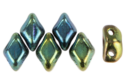 MiniGemDuo 6 x 4mm (loose) : Iris - Green