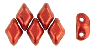 MiniGemDuo 6 x 4mm (loose) : Metalust - Lipstick Red