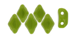 MiniGemDuo 6 x 4mm (loose) : Opaque Olivine