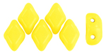 MiniGemDuo 6 x 4mm (loose) : Opaque Yellow