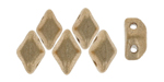 MiniGemDuo 6 x 4mm (loose) : Matte - Metallic Flax