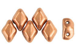 MiniGemDuo 6 x 4mm (loose) : Matte - Metallic Bronze Copper