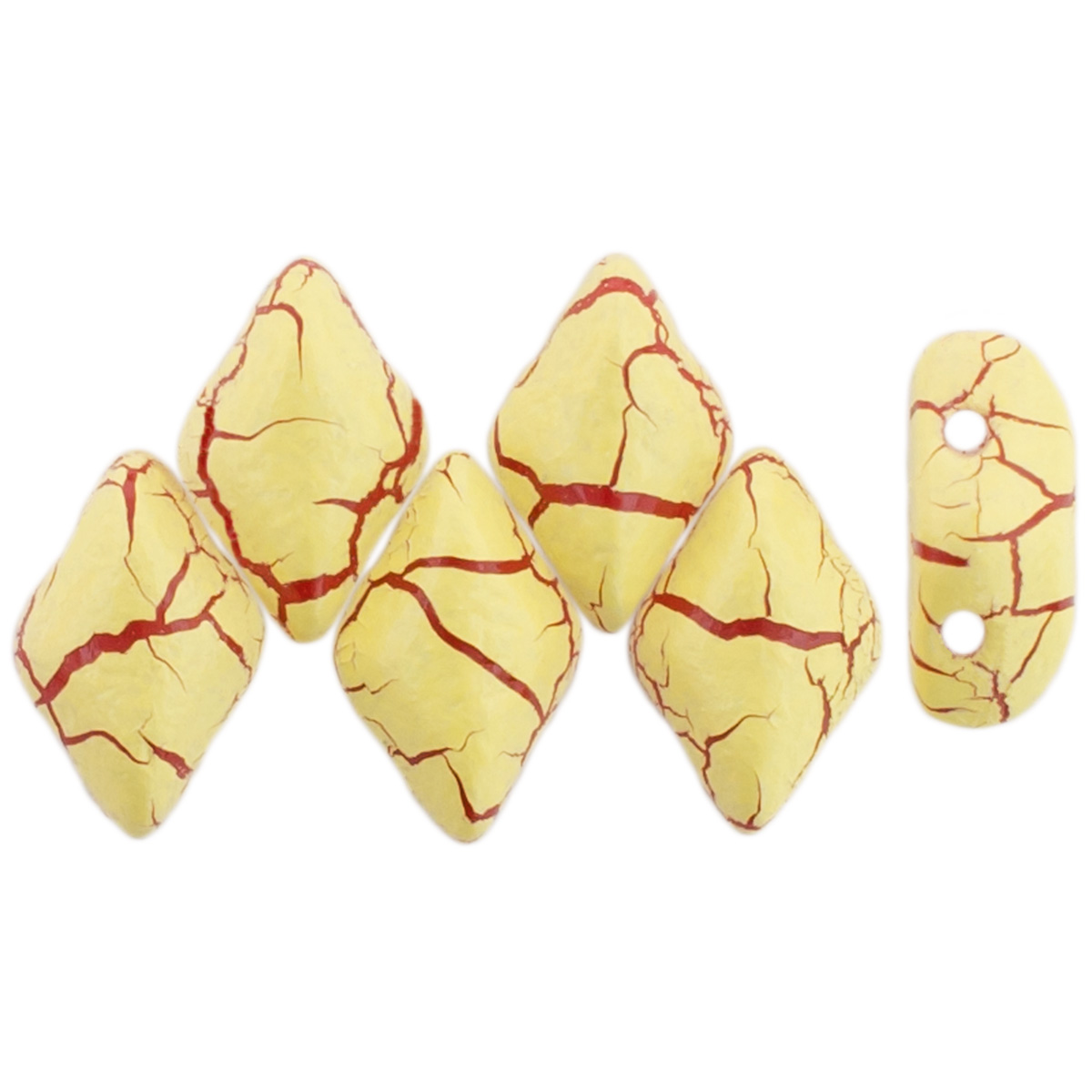 GEMDUO 8 x 5mm : Colortrends: Ionic Light Yellow/Dark Red