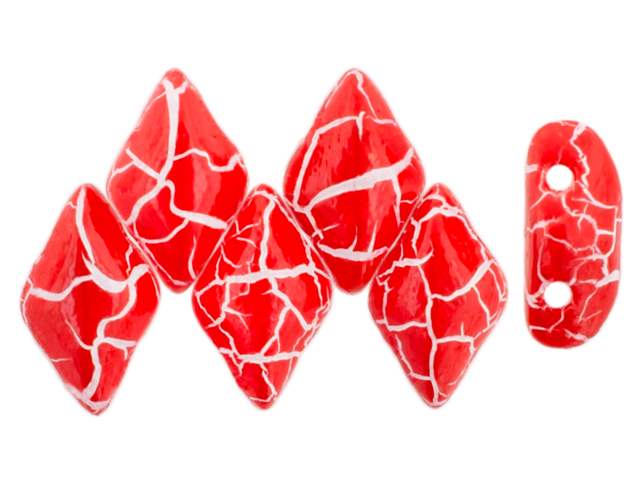 GEMDUO 8 x 5mm : Colortrends: Ionic Red/White