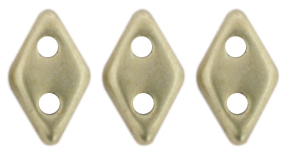 CzechMates Diamond Bead 6.5 x 4mm : ColorTrends: Sueded Gold Cloud Dream