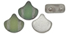 Matubo Ginkgo Leaf Bead 7.5 x 7.5mm : Backlit - Matte Utopia