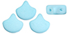 Matubo Ginkgo Leaf Bead 7.5 x 7.5mm : Bondeli Sky Blue