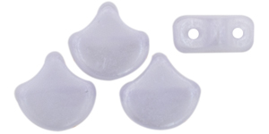 Matubo Ginkgo Leaf Bead 7.5 x 7.5mm : Luster - Milky Lavender