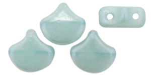 Matubo Ginkgo Leaf Bead 7.5 x 7.5mm : Luster - Milky Seafoam