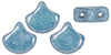 Matubo Ginkgo Leaf Bead 7.5 x 7.5mm : Luster - Opaque Blue