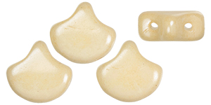 Matubo Ginkgo Leaf Bead 7.5 x 7.5mm : Luster - Opaque Champagne