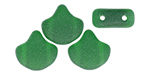 Matubo Ginkgo Leaf Bead 7.5 x 7.5mm : Matte - Chrysolite