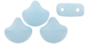 Matubo Ginkgo Leaf Bead 7.5 x 7.5mm : Matte - Milky Aquamarine