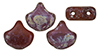 Matubo Ginkgo Leaf Bead 7.5 x 7.5mm : Matte - Opaque Umber - Rembrandt