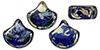 Matubo Ginkgo Leaf Bead 7.5 x 7.5mm : Cobalt - Rembrandt