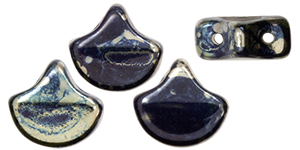 Matubo Ginkgo Leaf Bead 7.5 x 7.5mm : Navy Blue - Rembrandt