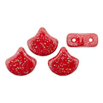 Matubo Ginkgo Leaf Bead 7.5 x 7.5mm (loose) : Stardance - Cherry Tomato