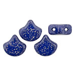 Matubo Ginkgo Leaf Bead 7.5 x 7.5mm (loose) : Stardance - Midnight Blue