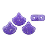 Matubo Ginkgo Leaf Bead 7.5 x 7.5mm (loose) : Stardance - Ultra Violet