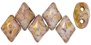 MiniGem 5 x 3mm : Luster - Opaque Gold/Smoky Topaz