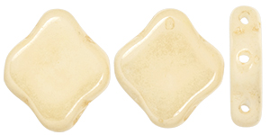 Quatrefoil 3-Hole Tile 8mm : Luster - Opaque Champagne