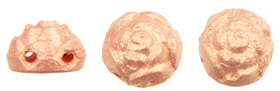 Roseta Two-Hole Cabochon 6mm Tube 2.5" : Blossom - Golden Rose