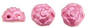 Roseta Two-Hole Cabochon 6mm Tube 2.5" : Powdery - Sugar Coral