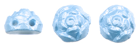 Roseta Two-Hole Cabochon 6mm Tube 2.5" : Powdery - Vista Blue