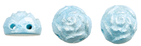 Roseta Two-Hole Cabochon 6mm Tube 2.5" : Blossom - Blue Poppy