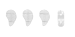 FlatDuo Beads 8 x 5 mm : Crystal