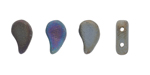 FlatDuo Beads 8 x 5 mm : Jet Blue Iris Mat