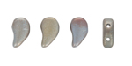 FlatDuo Beads 8 x 5 mm : Crystal Grey Rainbow
