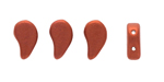 FlatDuo Beads 8 x 5 mm : Crystal Bronze Fire Red