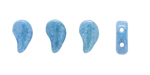 FlatDuo Beads 8 x 5 mm : Chalk Blue Luster