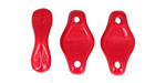 Cradle Bead 6 x 10mm Vertical Hole (loose) : Opaque Red