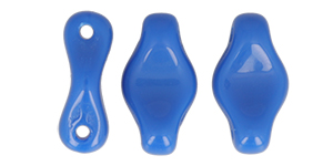 Cradle Bead 6 x 10mm Horizontal Hole Tube 2.5" : Opaque Blue