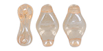Cradle Bead 6 x 10mm Horizontal Hole (loose) : Luster - Transparent Champagne