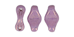 Cradle Bead 6 x 10mm Horizontal Hole (loose) : Luster - Opaque Lilac