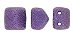 CzechMates Roof Bead 6 x 6mm (loose) : Metallic Suede - Purple