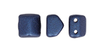 CzechMates Roof Bead 6 x 6mm (loose) : Metallic Suede - Dk Blue