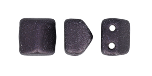 CzechMates Roof Bead 6 x 6mm (loose) : Metallic Suede - Dk Plum