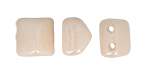 CzechMates Roof Bead 6 x 6mm (loose) : Opaque Champagne