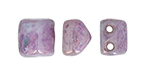 CzechMates Roof Bead 6 x 6mm (loose) : Luster - Metallic Amethyst