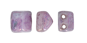 CzechMates Roof Bead 6 x 6mm (loose) : Luster - Metallic Amethyst