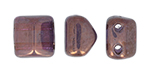 CzechMates Roof Bead 6 x 6mm (loose) : Bronze Luster - Jet