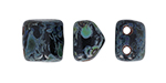 CzechMates Roof Bead 6 x 6mm (loose) : Jet - Picasso