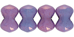 Matubo Butterfly Bead, One Hole, 3x4mm (loose) : Luster - Metallic Amethyst Chalk