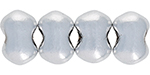 Matubo Butterfly Bead, One-Hole, 4x6mm : Matte - Metallic Silver