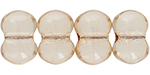 Matubo Butterfly Bead, One-Hole, 4x6mm :  Luster - Transparent Champagne
