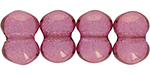 Matubo Butterfly Bead, One-Hole, 4x6mm : Luster - Pink